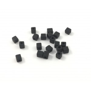Miyuki cube opaque frost black